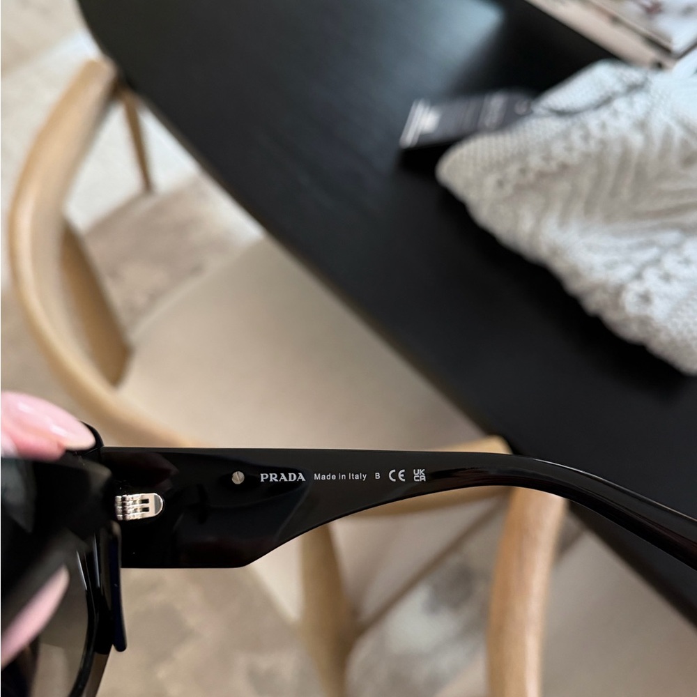 Prada Black Geometric Sunglasses - Picture 6 of 8
